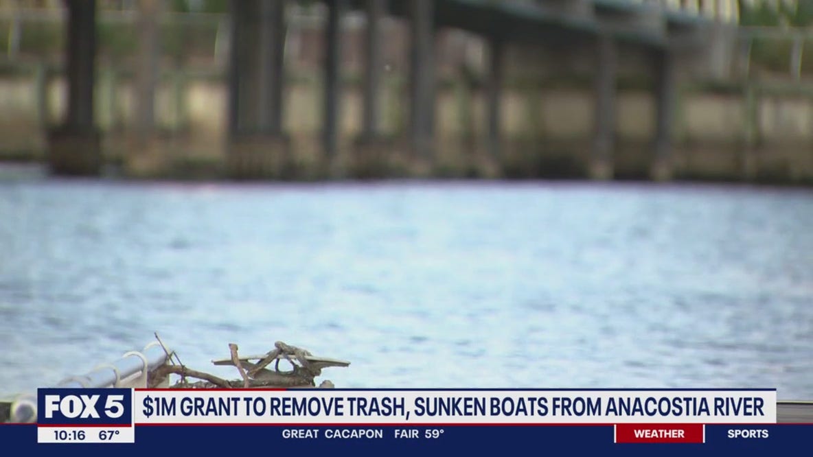 $1M grant to fund removal of trash, sunken boats from Anacostia River
